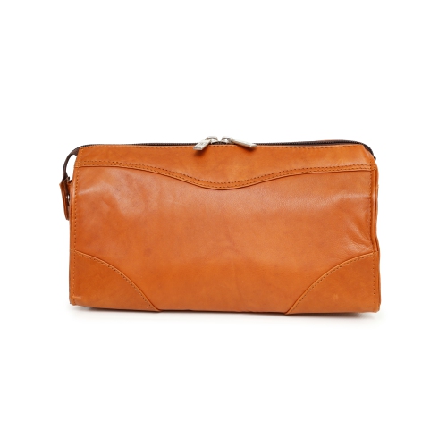 Ashlin Carnegie Leather Shaving Kit - Medium Brown