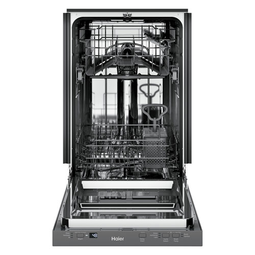 Haier 18" 47dB Built-In Dishwasher - Stainless Steel