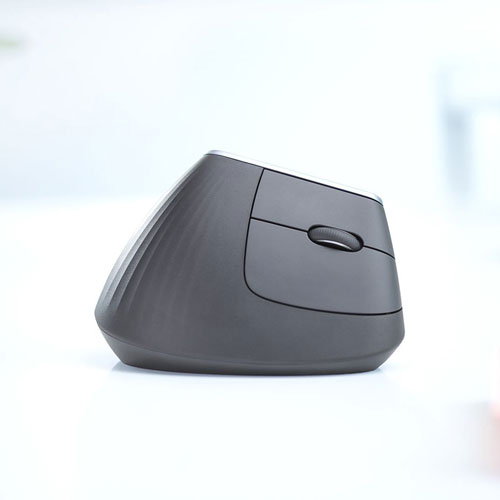 Souris optique sans fil ergonomique MX Vertical de Logitech - Noir
