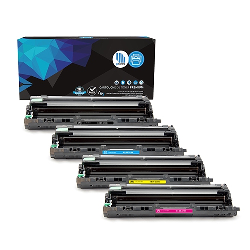 GOTONERS  Brother New Compatible Dr-221Cl Black Cyan Magenta Drum Unit Set for Tn221/tn225 In Yellow
