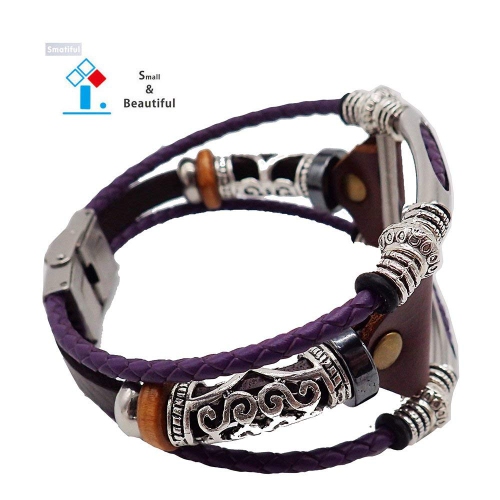 Fancy Bands with Stainless Steel Clasp, Replacement Leather Band for Apple Watch 38mm/40mm/41mm