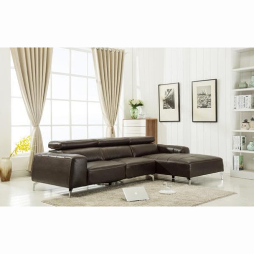Contemporary Leather Gel Sectional - 7156