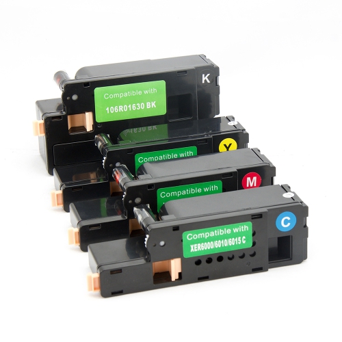 Gotoners™ Generic Packaged 4PK Replacement 106R01627/106R01628/106R01629/106R01630 Black Toner Cartridge For Xerox Phaser 6000, Phaser 6010,