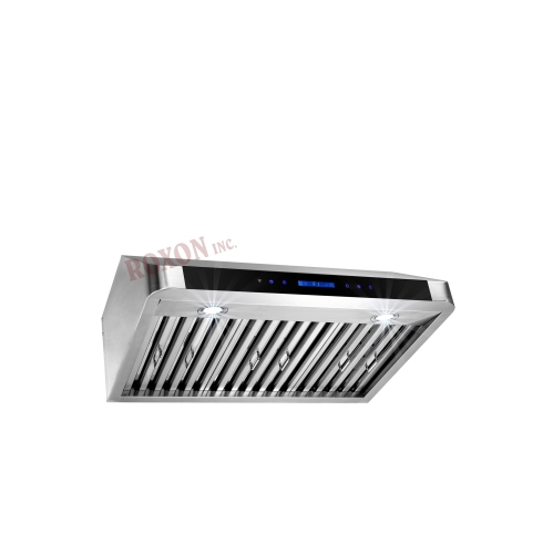 ROXON 900 CFM 30 Inches Range Hood Stainless Steel Kitchen Exhaust Fan Under Cabinet Style RXN-U11-30