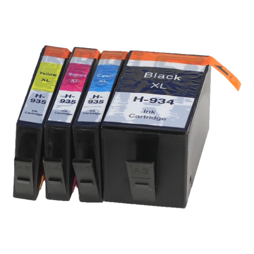 BILLIG INK  New Superior Quality HP 934Xl / 935Xl Compatible Ink Cartridge Set (Bk, C, M, Y)
