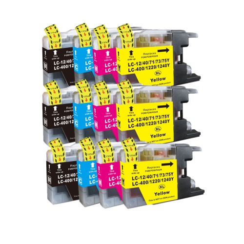Max Saving - 3 Set Compatible LC71 LC75 LC79 Ink Cartridge for Brother Printer MFC-J280,MFC-J425,MFC-J430,MFC-J435,MFC-J5910D,MFC-J625,