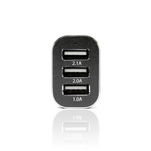 Veho VAA-010 Triple USB 5-Volt 5.1-Ampere Car Charger for All USB Charged Devices with Retail Packaging