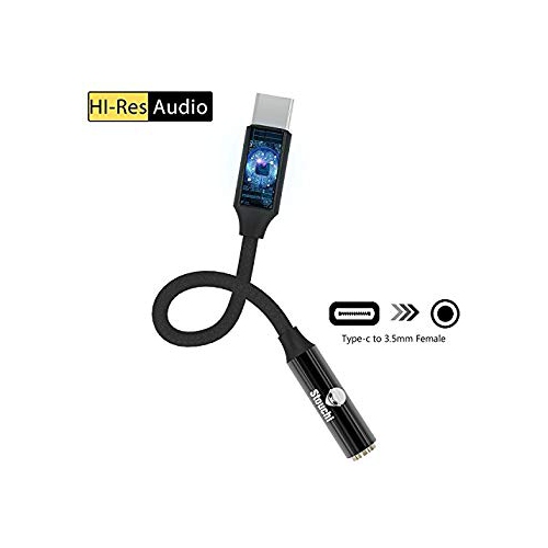 USB C to 3.5mm Adapter Braided+DAC Chip+Hi-Res UNOOE USB C to Headphone Jack Adapter for Huawei Pro 20 i Pad Pro USB Type C Adapter Audio Connector for Pixel 2//3,iPadPro,Moto Z,HTC,OnePlus