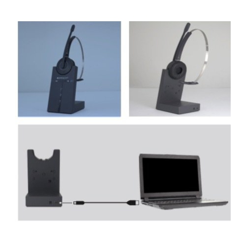 THE ZUM MAESTRO USB SOFTPHONE HEADSET IS FOR USE WITH A COMPUTER AND WORKS GREAT