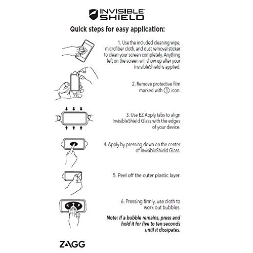 ZAGG Invisible Shield HD Dry Film Screen Protector for The Samsung Note 8