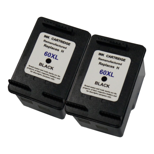 BILLIG INK  New Superior Quality HP 60Xl Compatible Ink Cartridge (2 Pack) In Black