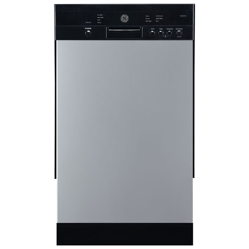 GE 18" 52dB Built-In Dishwasher with Stainless Steel Tub - Stainless Steel