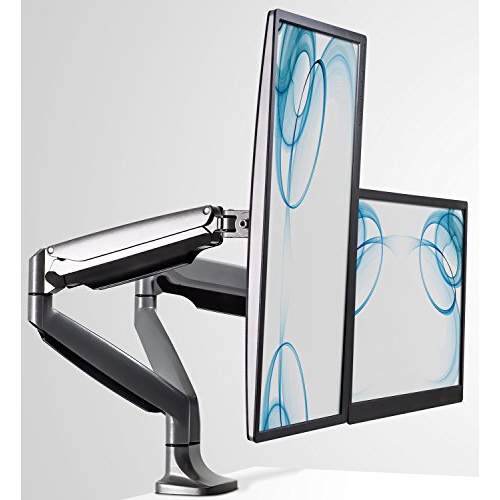 MOUNT-IT! Mount-It Dual Monitor Articulating Spring Arm Desk Mount Mi-1772 These are the best monitor arms I have purchased for our office