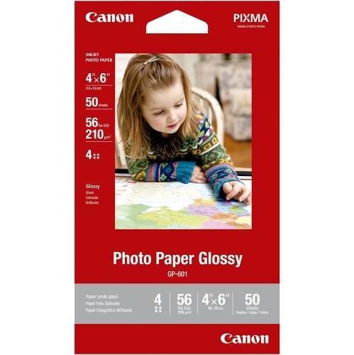 Canon 50-Sheet 4" x 6" Glossy Photo Paper