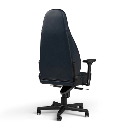 noblechairs ICON Premium Gaming and Office Chair - Superior Ergonomics, Genuine Real Leather Upholstery, Supports up to 150 kg, Midnight Blue/Graphite
