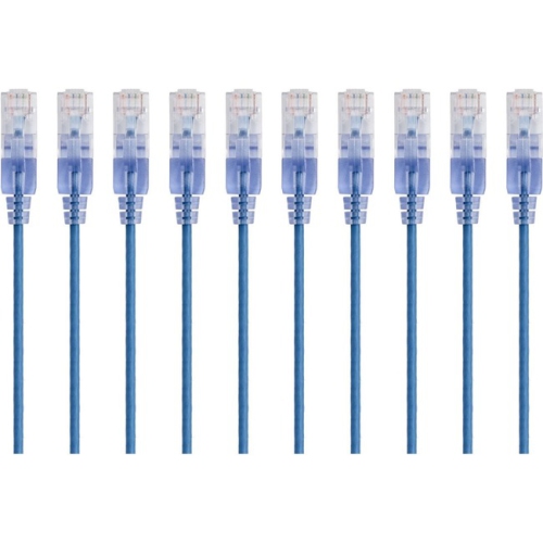 MONOPRICE INC  Slim Cat6A Cable - 10Pk_ 7Ft In Blue