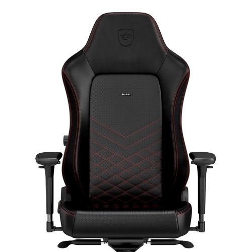 noblechairs HERO Premium Gaming and Office Chair - Superior Ergonomics, PU Leather cover, Supports up to 150 kg, Black/Red