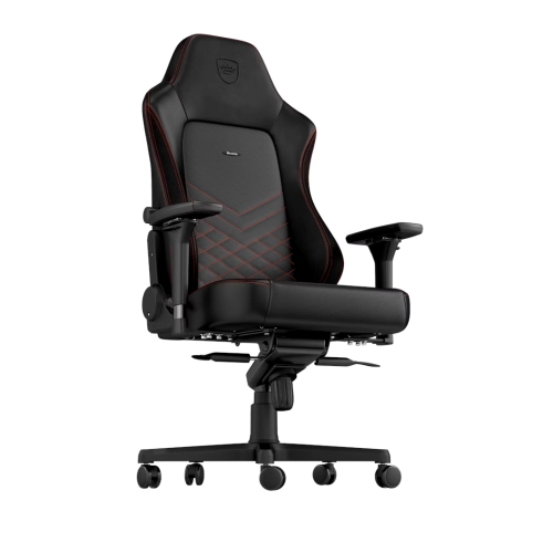noblechairs HERO Premium Gaming and Office Chair - Superior Ergonomics, PU Leather cover, Supports up to 150 kg, Black/Red