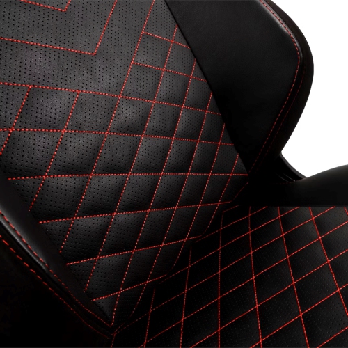 noblechairs HERO Premium Gaming and Office Chair - Superior Ergonomics, PU Leather cover, Supports up to 150 kg, Black/Red