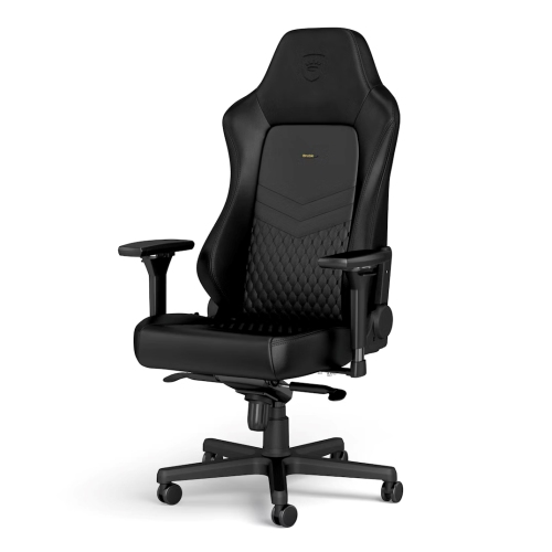 noblechairs HERO Premium Gaming and Office Chair - Superior Ergonomics, Genuine Real Leather Upholstery, Supports up to 150 kg, Black
