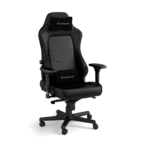 noblechairs HERO Premium Gaming and Office Chair - Superior Ergonomics, Genuine Real Leather Upholstery, Supports up to 150 kg, Black