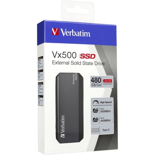 VERBATIM 480 GB USB 3.1 External Hard Drive - Graphite