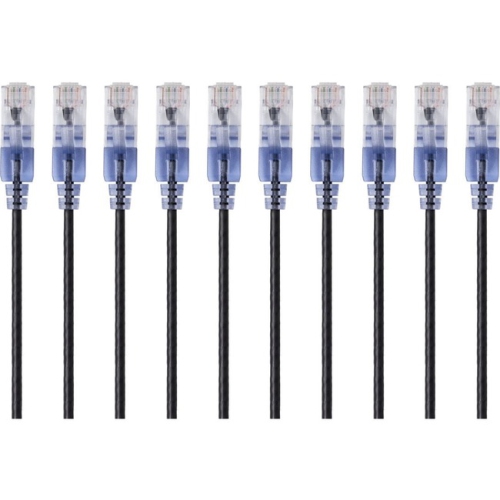 MONOPRICE INC  Slim Cat6A Cable - 10Pk_ 5Ft In Black