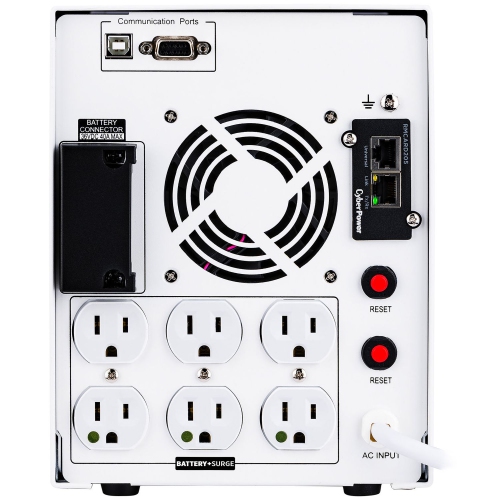 CyberPower M1100XL Medical UPS Systems - 1100VA/880W, 120 VAC, NEMA 5-15P-HG, Mini-Tower, 6 Outlets, LCD, PowerPanel