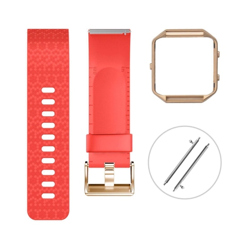 Fitbit Blaze Bands with Frame, Sport Silicone Replacement Strap for Fitbit Blaze Smart Fitness - Wristbands Small