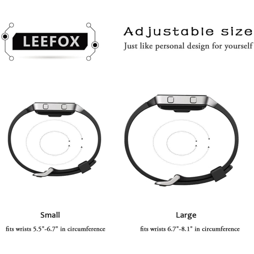 Fitbit Blaze Bands with Frame, Sport Silicone Replacement Strap for Fitbit Blaze Smart Fitness Watch Fit Bit Blaze accessory Wristbands Small, Grey