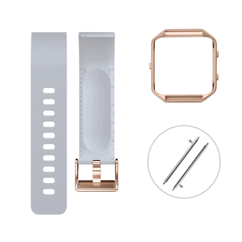 Fitbit Blaze Bands with Frame, Sport Silicone Replacement Strap for Fitbit Blaze Smart Fitness - Wristbands Large