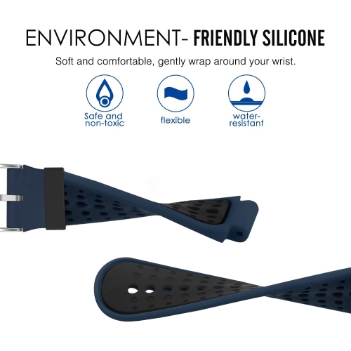 Garmin Forerunner 235, Soft Silicone Replacement Watch Band fit Garmin Forerunner 235/235 Lite/220/230/620/630/735XT/Approach S20/S6/S5 -