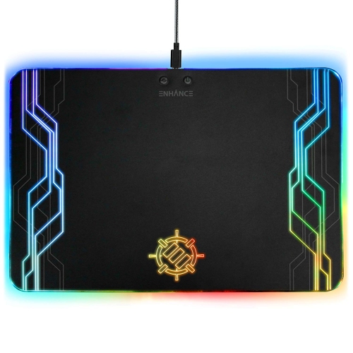 Accessory Power Enhance ENPCPLR100BKEW RGB LED Gaming Mouse Pad