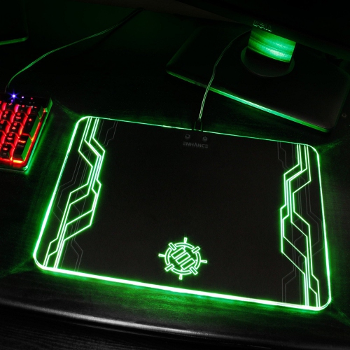 Accessory Power Enhance ENPCPLR100BKEW RGB LED Gaming Mouse Pad