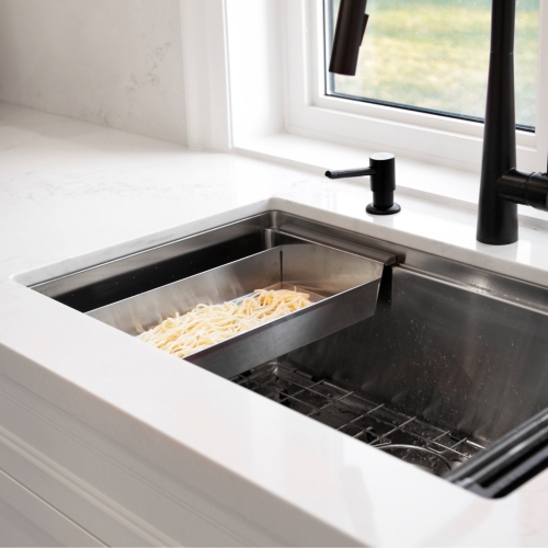 17" Stainless Steel Over the Sink Drainer