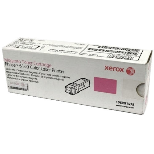 Xerox 106R01478, Magenta Original Toner Cartridge, For Phaser 6140, 6140DN, 6140N