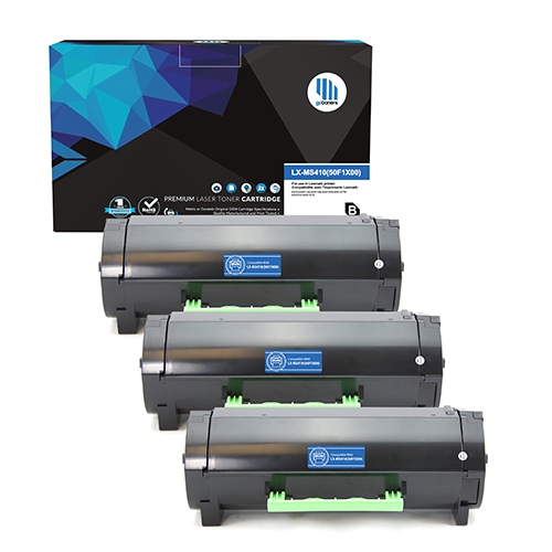Gotoners™ Lexmark New Compatible 50F1X00 Black Toner Cartridge, High Yield, 3 Pack