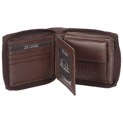 Club Rochelier Winston Leather Billfold Wallet - Brown