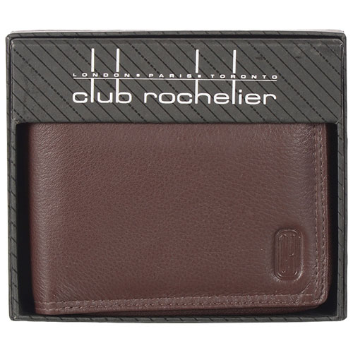 Club Rochelier Winston Leather Billfold Wallet - Brown