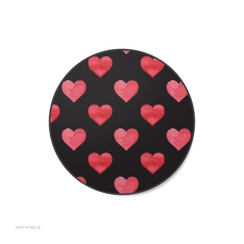 Spinpop Expanding Stand & Grip Red Hearts Pattern 6pack