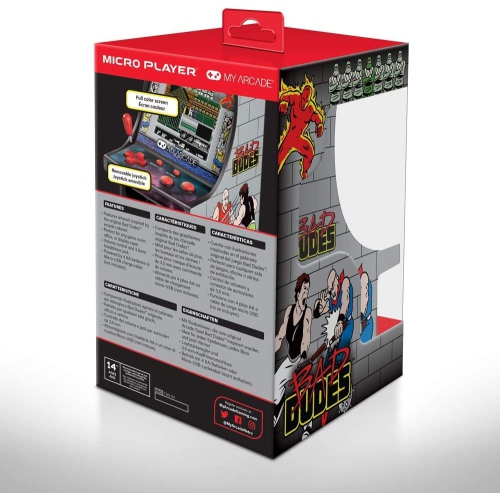 My Arcade Micro Player 6" Collectable Retro Arcade Machine - Bad Dudes