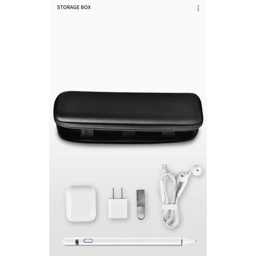 Navor Premium PU Leather Holder Case for Apple Pencil - Portable Hard Shell Carrying Case Compatible with iPad Pencil Samsung Stylus Pen, Surface Pen