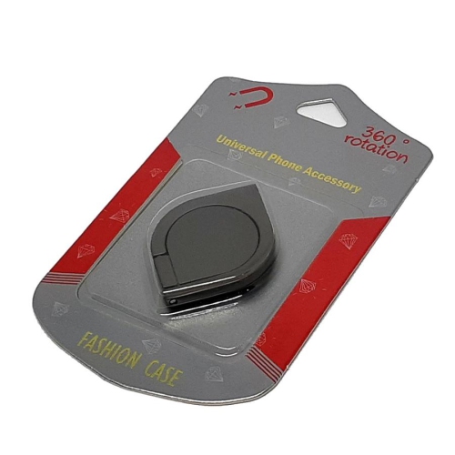 GlobalTone Metal Phone Finger Ring Holder Grey