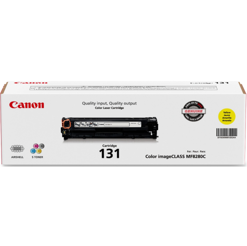 Canon 131 Yellow 6269B001. Original Toner Cartridge. For imageCLASS MF8280Cw, MF624Cw, 628C