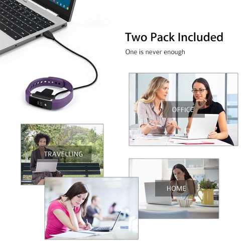 Navor Charging Cable Compatible with Fitbit Alta - 2Pcs Smartwatch Replacement USB Cradle Dock Stand Charger Cord | Fitbit Alta Portable Smartwatch