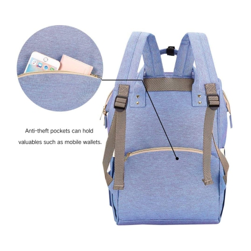 Dainty Diaper Bag Multi-Function Backpack Nappy Bags; Waterproof Travel Backpack; Large Capacity18L; Stylish & Durable
