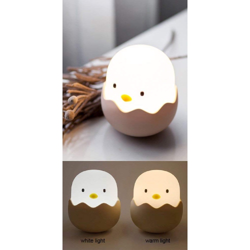 Interrupteur à bascule coquille d’oeuf pour bébé, veilleuse pour enfants, interrupteur à bouton en silicone, USB