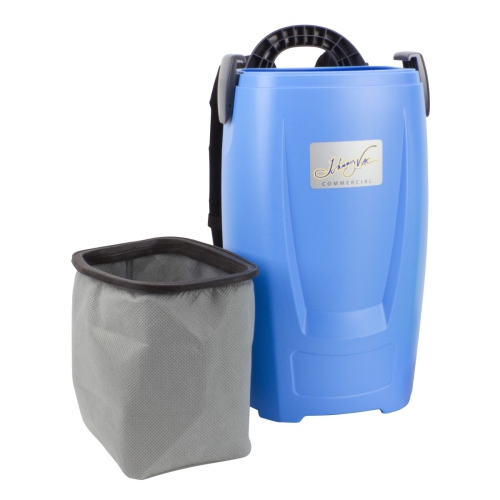 Backpack Vacuum JVBP6 from Johnny vac. 6-Quart Capacity, Hard Floor Brush, Carpet Brush, 2-in-1 Roller Brush, Electric Inlet.