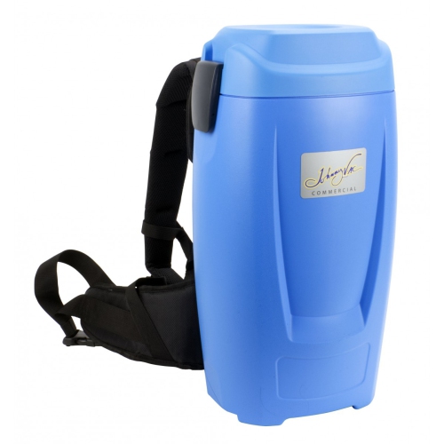 Backpack Vacuum JVBP6 from Johnny vac. 6-Quart Capacity, Hard Floor Brush, Carpet Brush, 2-in-1 Roller Brush, Electric Inlet.