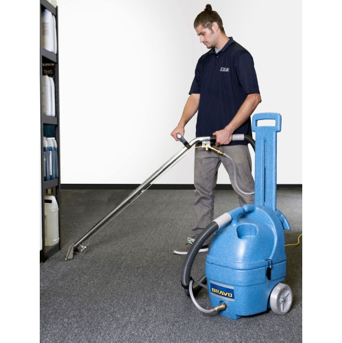 Carpet Extractor & Upholstery Cleaner BRAVO from EDIC. Compact, Easy Transport, 6 in. Recovery Tank.